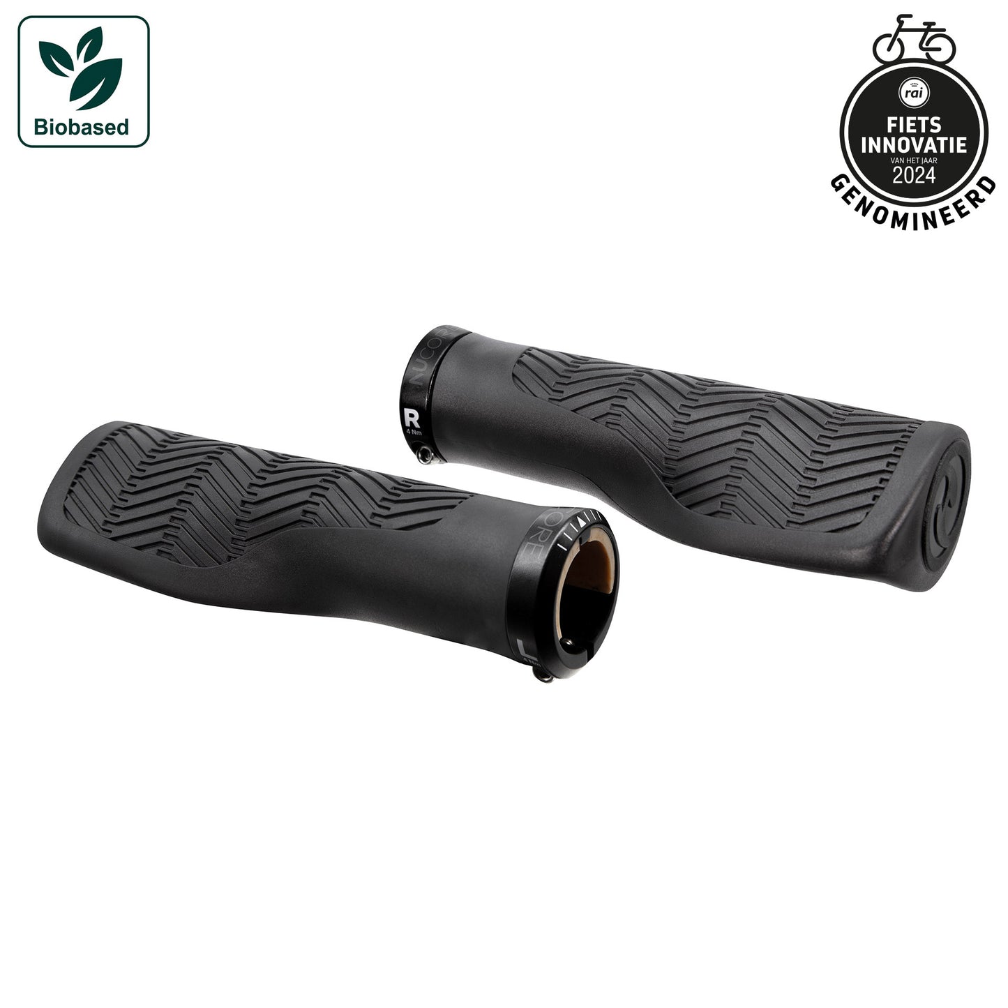 Sturmeyarcher Nucore Tour Wave Griffe 130 mm Ø22 mm schwarz