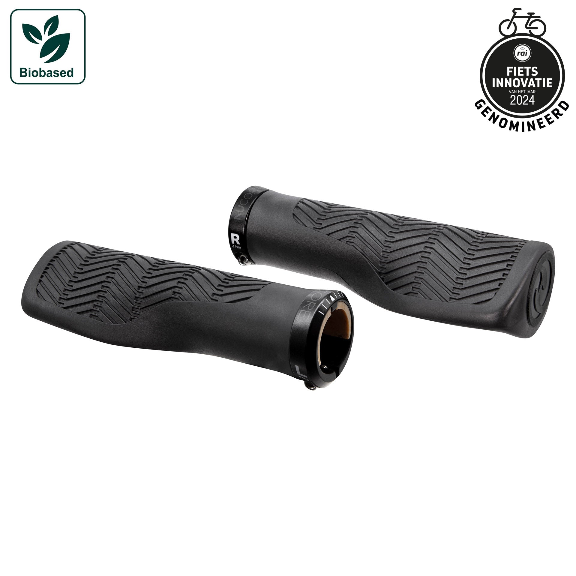 Sturmeyarcher Nucore Tour Wave Griffe 130 mm Ø22 mm schwarz