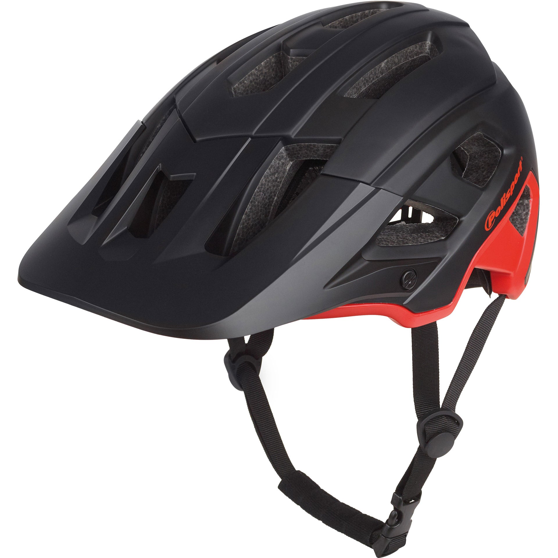 Polisport Mountain Pro Fahrradhelm M 55-58 cm Schwarzrot