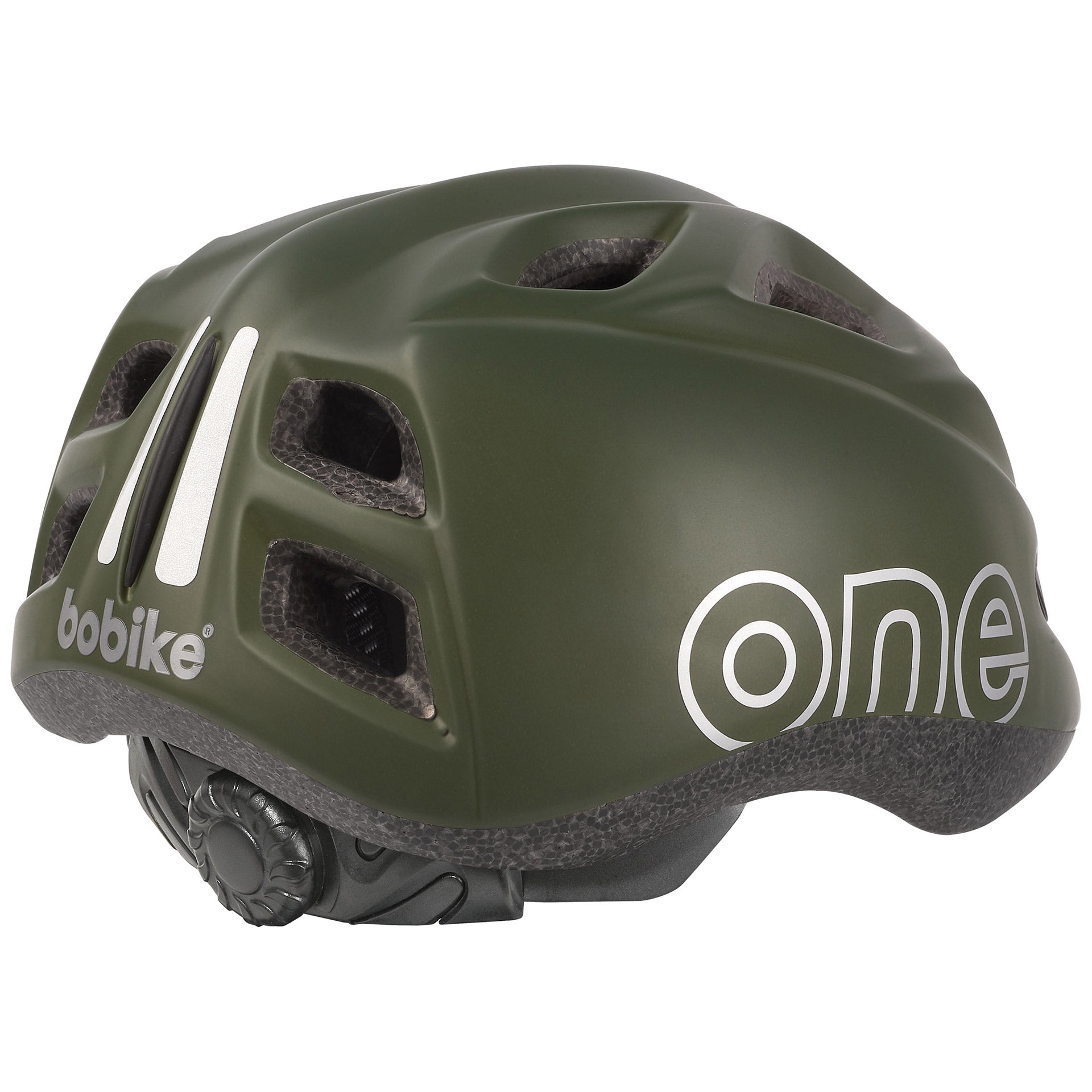 Kinderhelm S 52-56cm Bobike One Plus Olivgrün matt