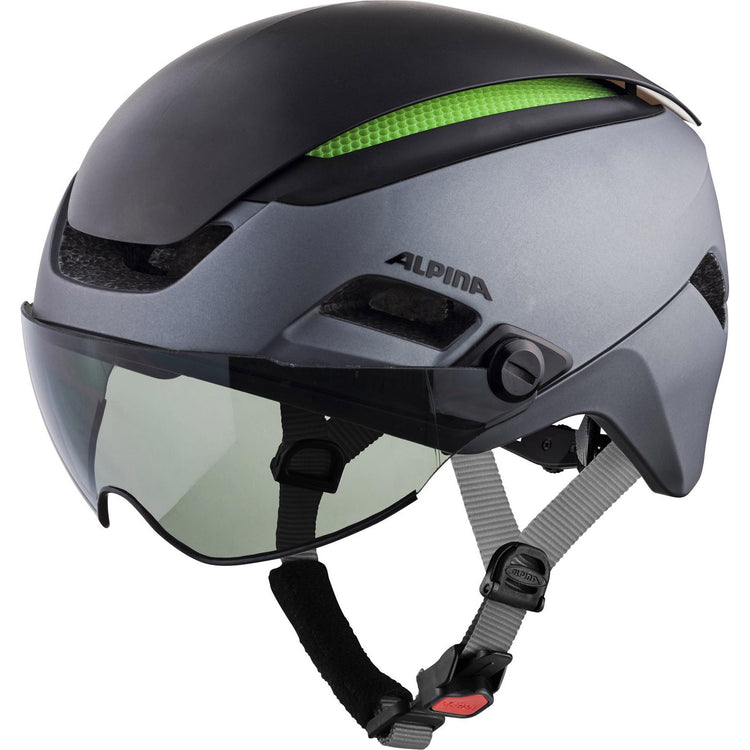 Olympiasportbekleidung Alpina Helm Altona VM Anthrazit-Anthrazit 52-57cm