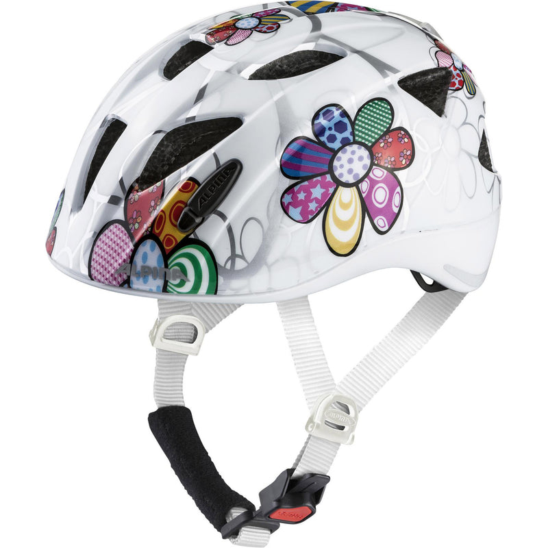 Olympische Sportswear Sportlerhelm Ximo Blitz weiße Blume 49-54 Glanz