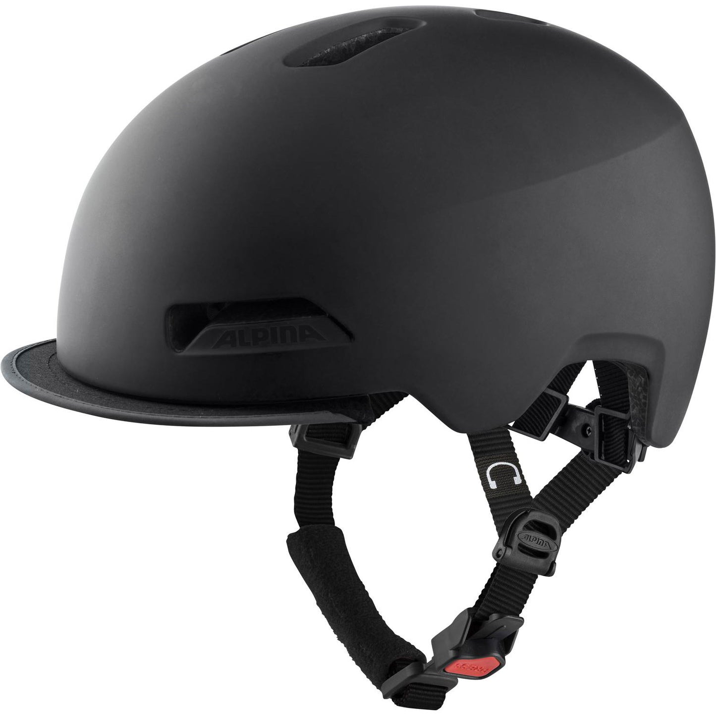 Olympische Sportbekleidung Alpina Sport Urban Helm Brooklyn 52-57 Matt Black