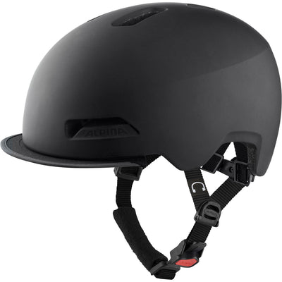 Olympische Sportbekleidung Alpina Sport Urban Helm Brooklyn 52-57 Matt Black