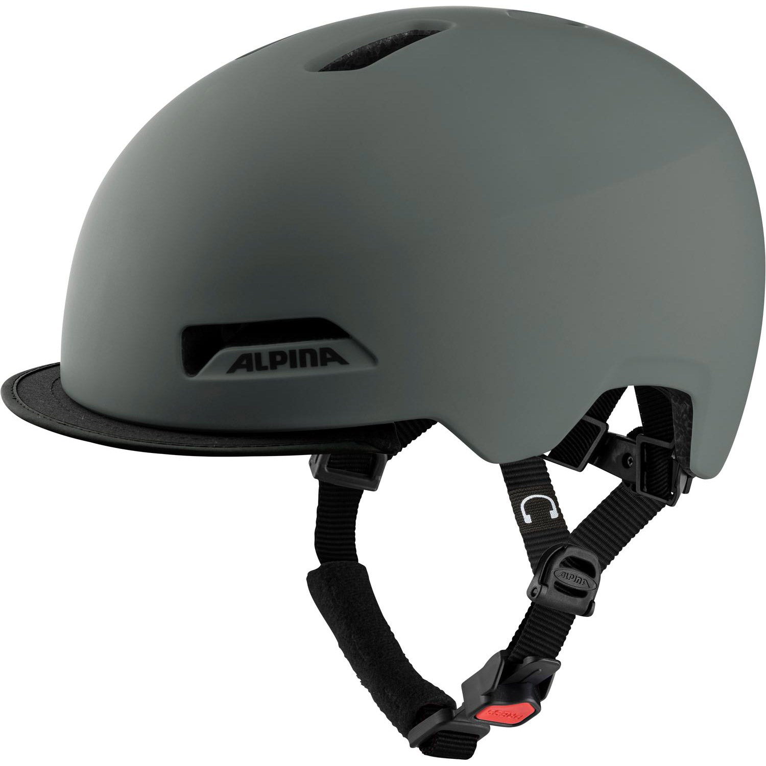 Olympische Sportbekleidung Alpina Sport Urban Helm Brooklyn 57-61 Mat Gray
