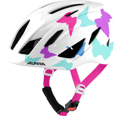 Olympische Sportswear SportlerHelm Pico Pearlwhite Schmetterlinge 50-55
