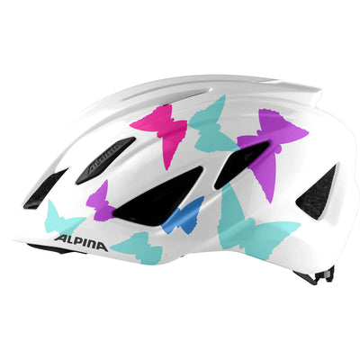 Olympische Sportswear SportlerHelm Pico Pearlwhite Schmetterlinge 50-55