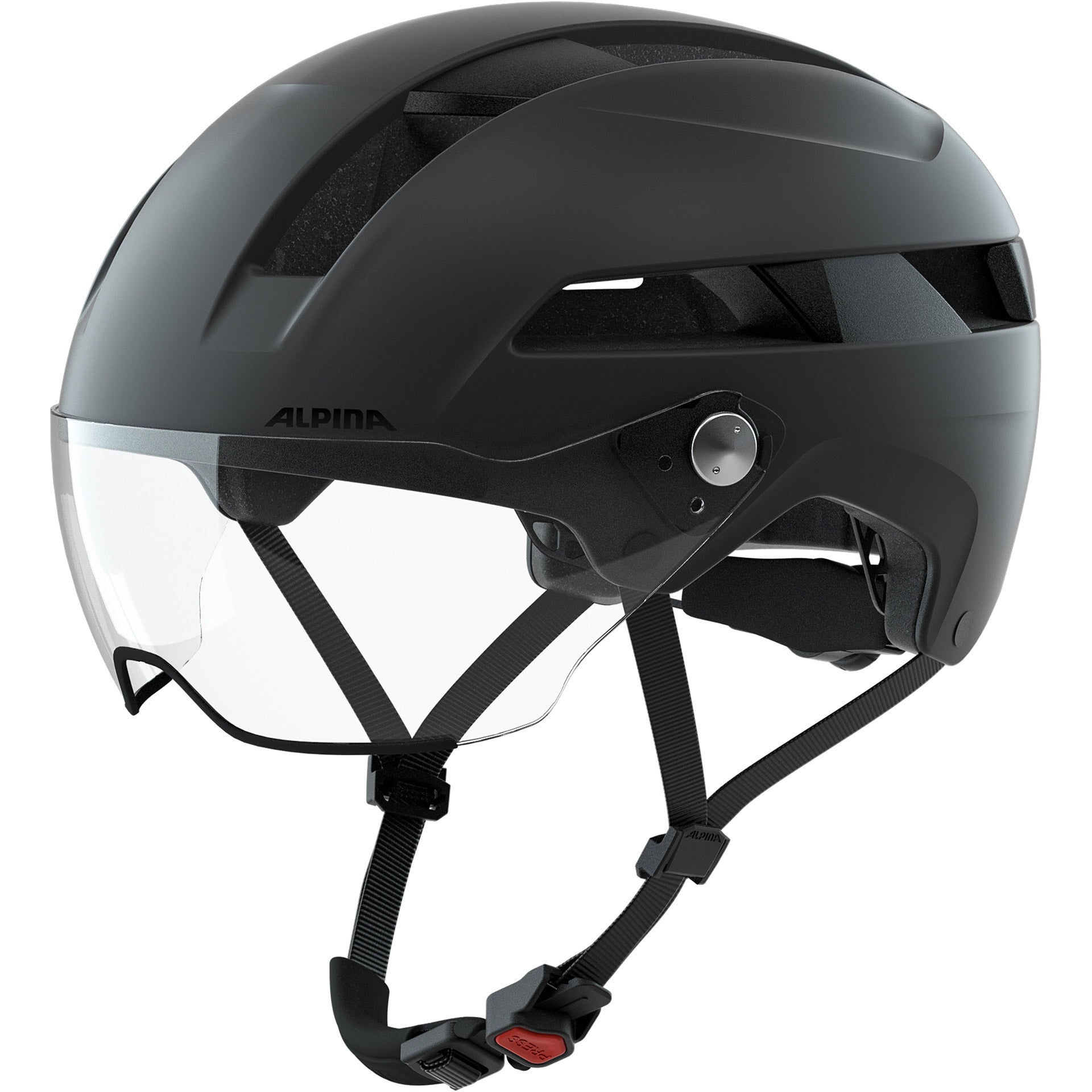 Alpina Soho Visor Fahrrad Helmmatte schwarz 55-59 cm