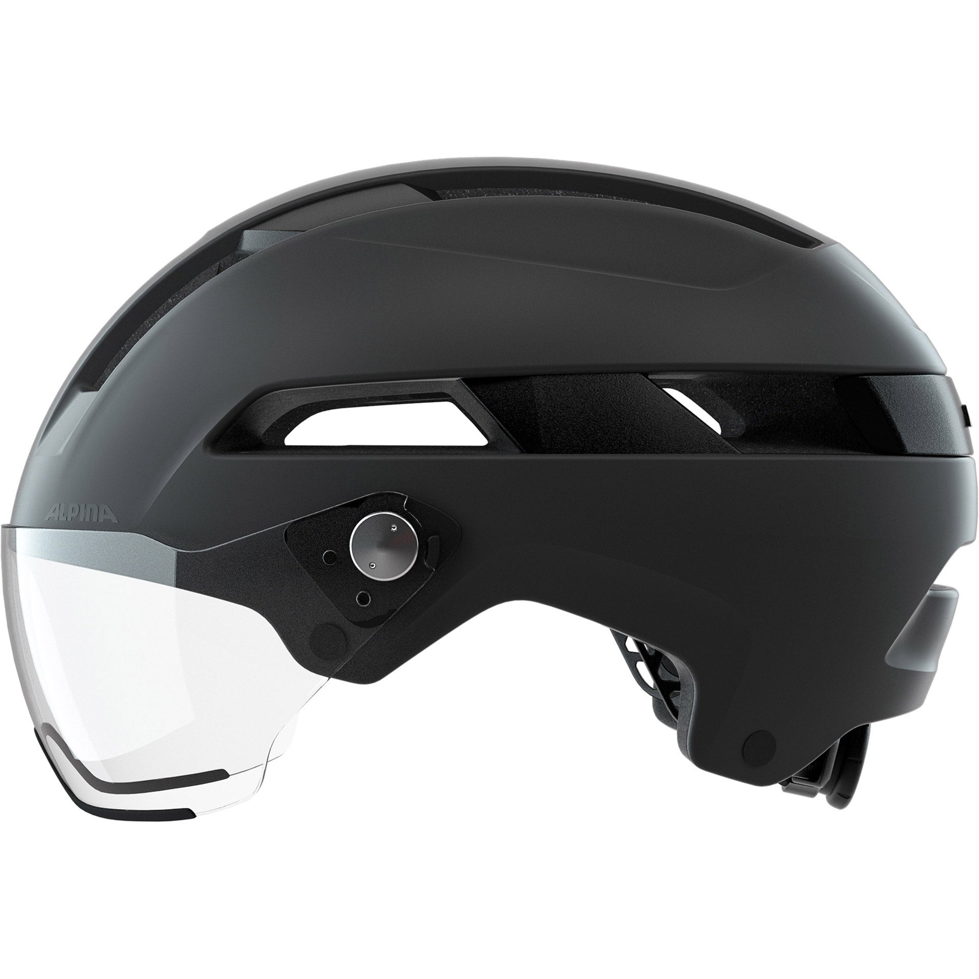 Alpina Soho Visor Fahrrad Helmmatte schwarz 55-59 cm