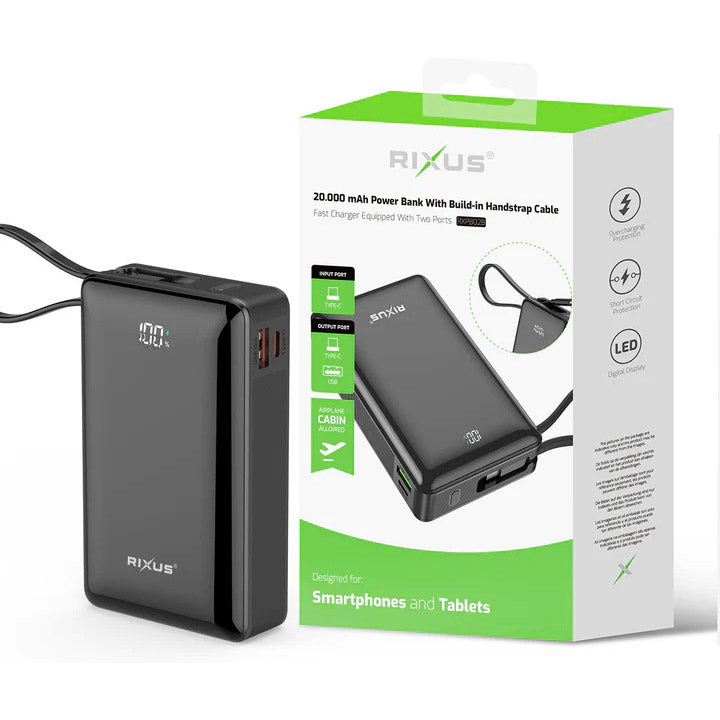 Olympic Sportswear Rixus Power Bank RXPB02B 20.000 mAh Li-Ion USB-C Schwarz