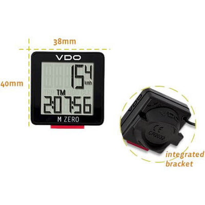Fahrradcomputer M Zero WR807 schwarz rot -u