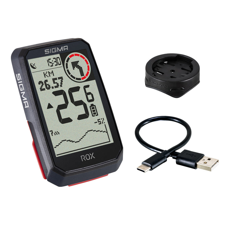 Sigma rox 4.0 gps zw zw standard lenkerhalterung + usb-c ladekabel