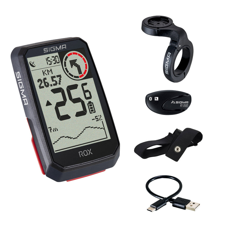 Sigma rox 4.0 gps zw zw hr lenkerhalterung + ant + ble brustgurt