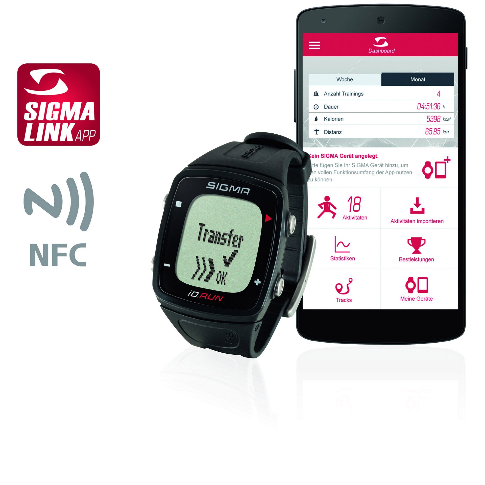 SIGMA ID.RUN Gelb Sportuhr 24810