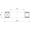 Marwi Kogellager CB-078 6201 2RS 12x32x10