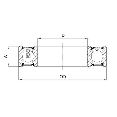 Union Kogellager CB-350 6803 LLB 17x26x5 Keramik