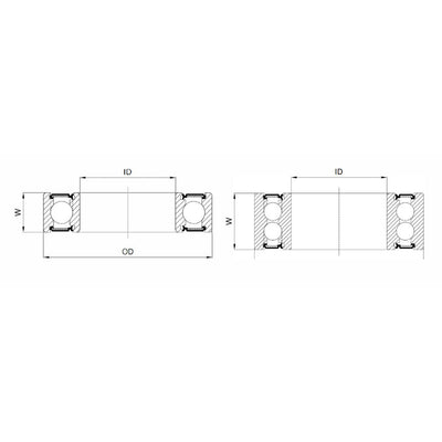Union Kogellager Max CB-444 6901V LLU 12x24x6