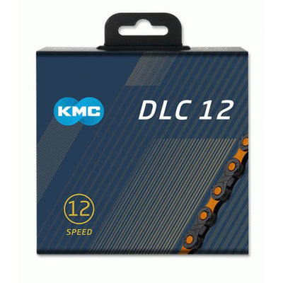 KMC Fahrradkette DLC 12 126 Glieder - OrangeSchwarz (272g)