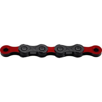 KMC Fahrradkette DLC 12 126 Glieder - Rot Schwarz - 272g