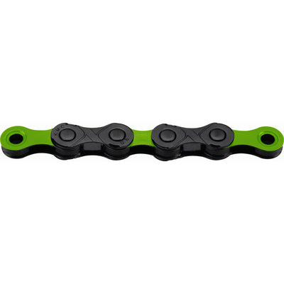 KMC Fahrradkette DLC 12 126 Glieder - 5,2 mm - Grün Schwarz