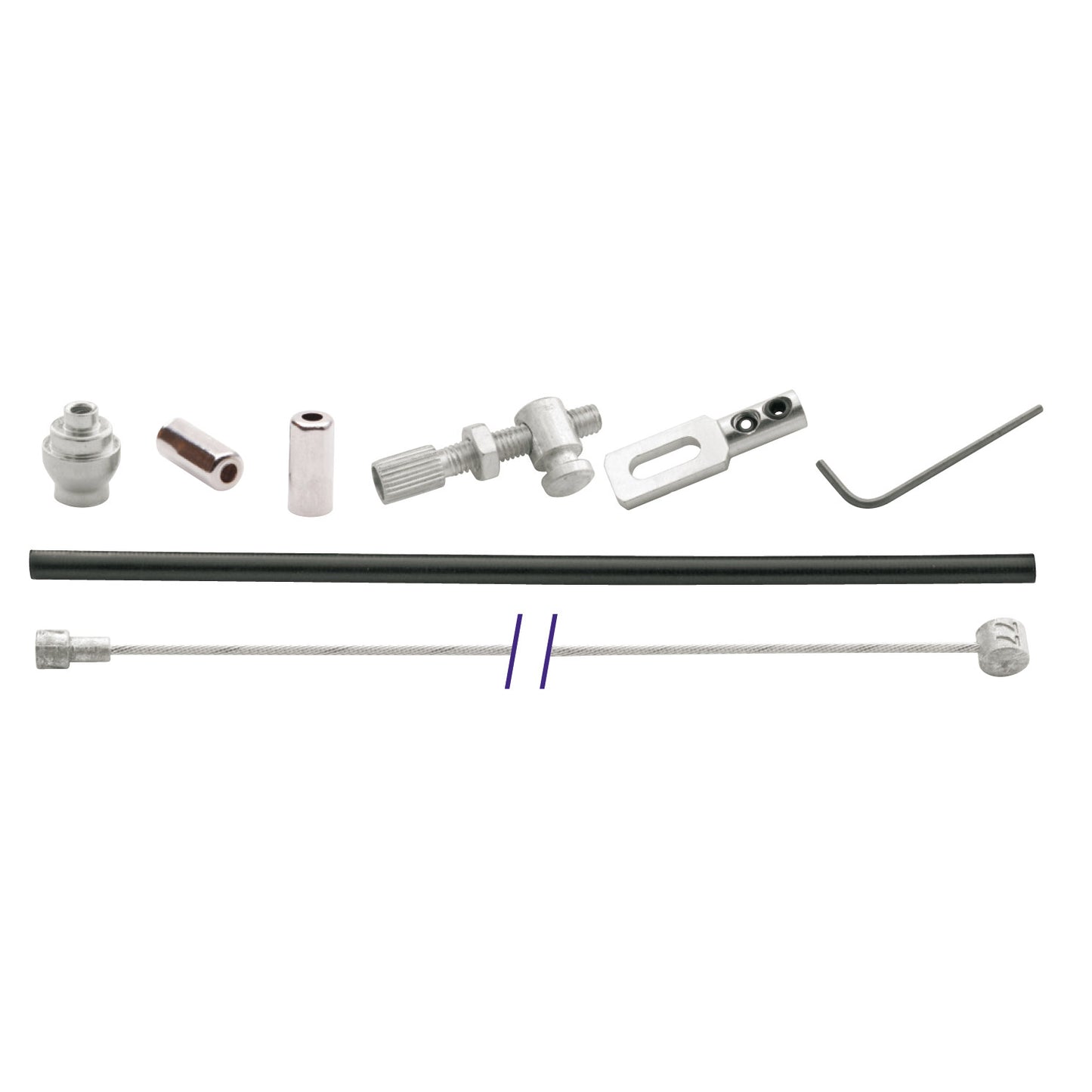 Hinteres Trommelbremskabel mit Haken (universal)