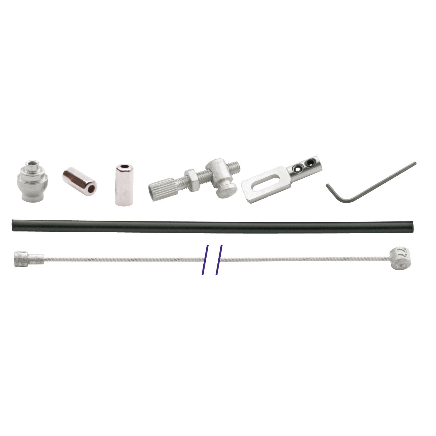 Hinteres Trommelbremskabel mit Haken (universal)