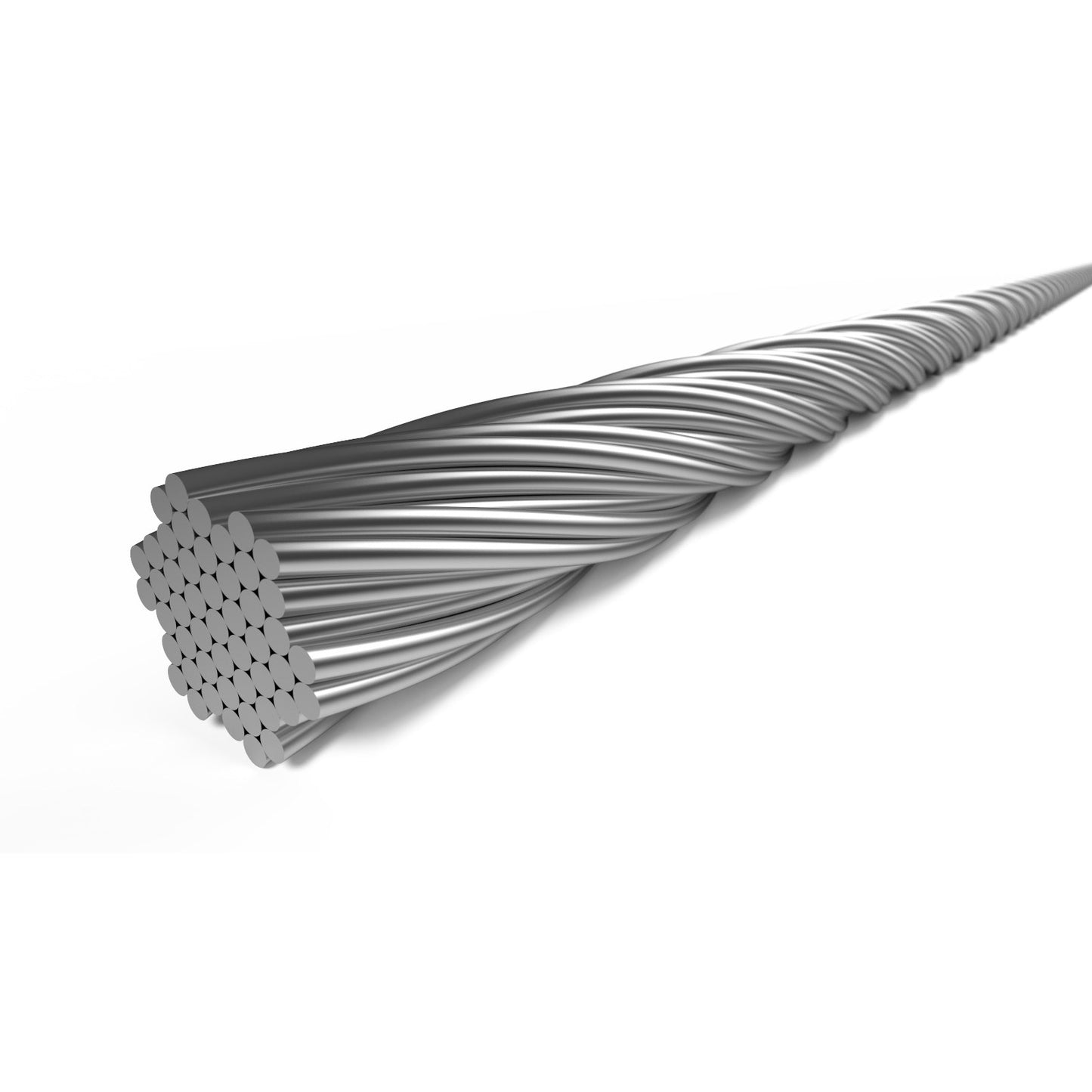 ELVEDEN REM BINNENKabel 2000mm V-Nippel (100) 6411RVS-49-Box