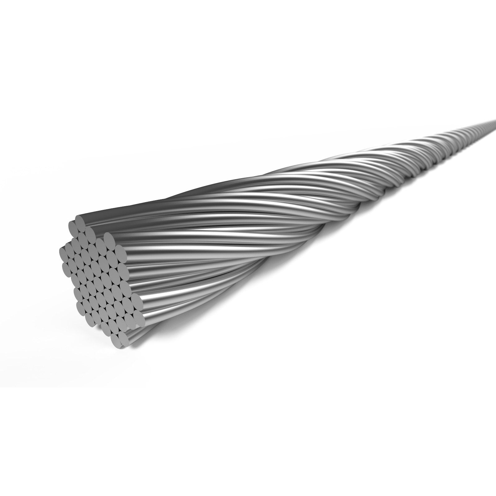 ELVEDEN REM BINNENKabel 2000mm V-Nippel (100) 6411RVS-49-Box