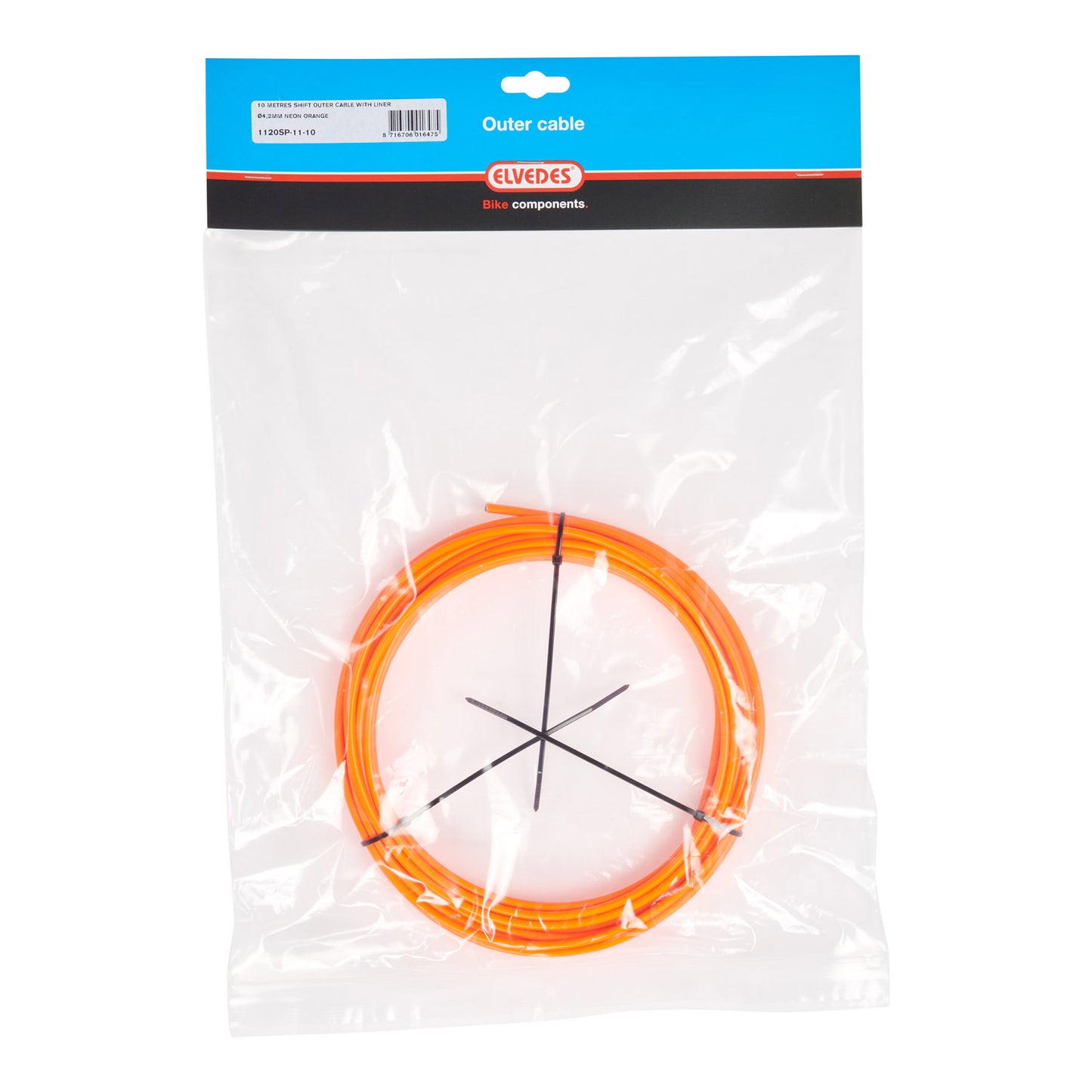 ELVEDES SCHAKEL BUITENK 4,2 mm (10 m) N.ORANGE LIN.1120SP-111-10