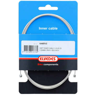 ELVEDES SCHAKEL BINNenkabel 2250 mm Edelstahl Ø1,25 mm N T-Nippel