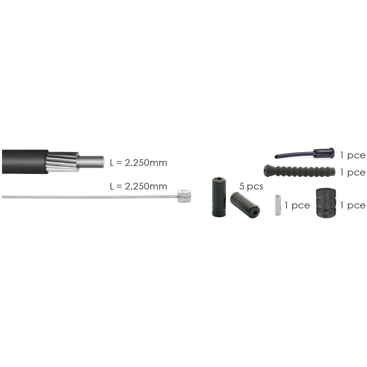 ELVEDES Switch Cabel Kit Univ. Schwarz 2021040