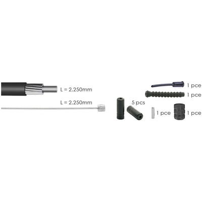 ELVEDES Switch Cabel Kit Univ. Schwarz 2021040
