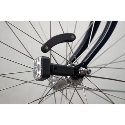 Fahrradbeleuchtung AMS Constant Stahl rot weiß 4-teilig