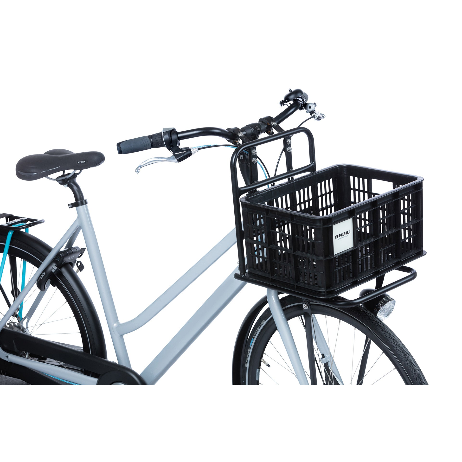 Basilikum fietslat S - klein - 17,5 Liter - schwarz