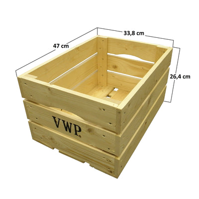 Fahrradkiste Holz natur 40 Liter