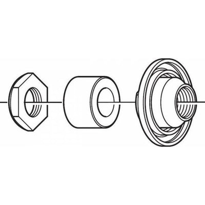 Shimano Hinterachse Konus Deore links Y3SV98020