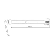 Novatec QR269r Seatachse Ø12mm 166 mm mit Schnellfreisetzungen - afbeelding 2