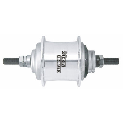 Getriebenabe Sturmey Archer S-RF3 3-Gang-Freilauf - 36 Löcher - silber
