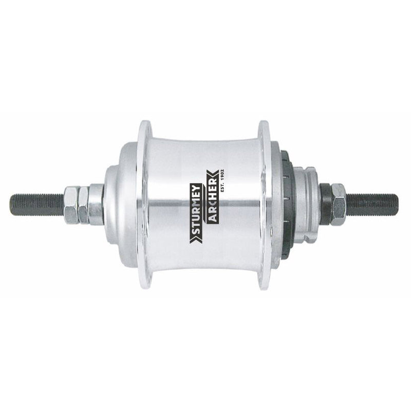 Getriebenabe Sturmey Archer S-RF3 3-Gang-Freilauf - 36 Löcher - silber