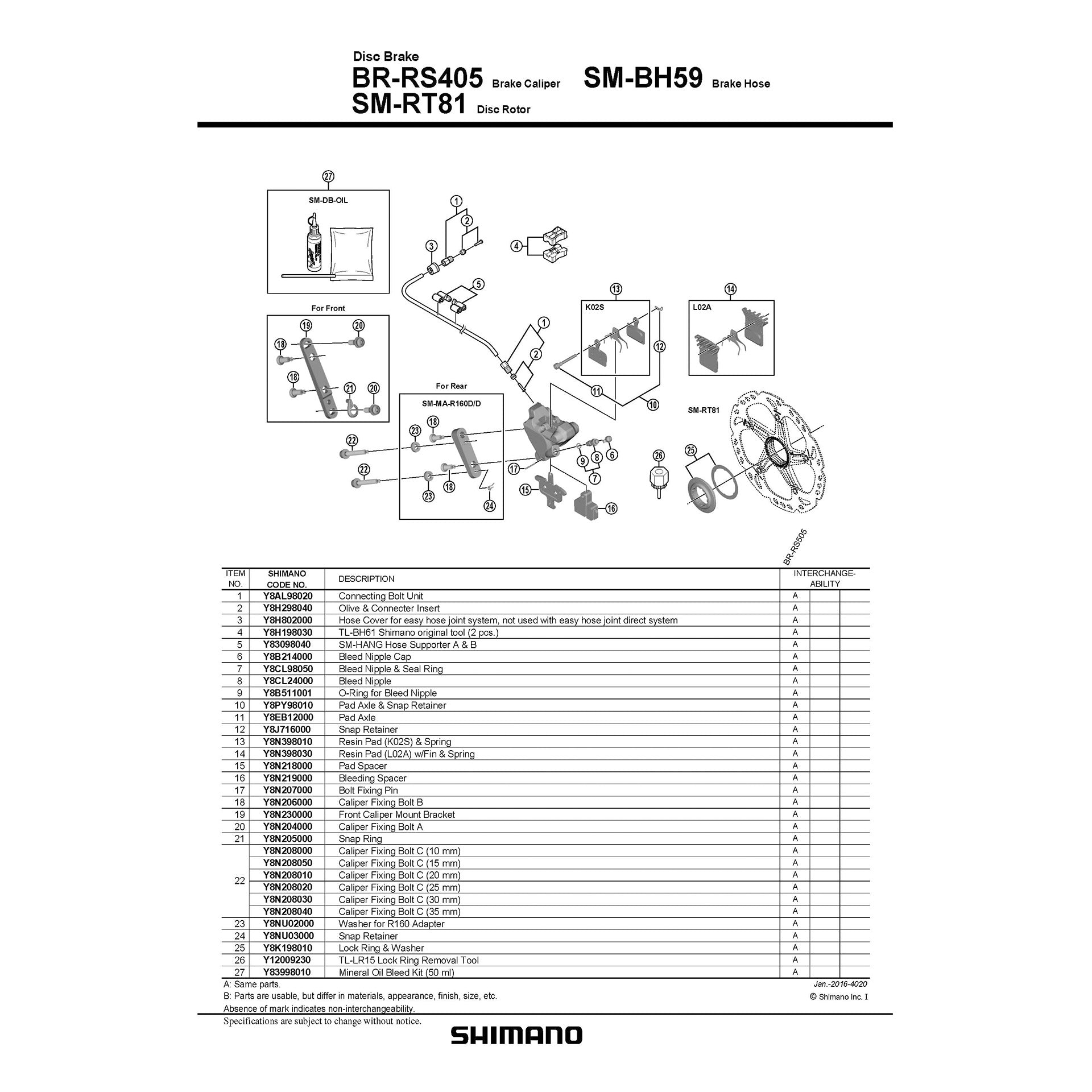 Shimano Centerlock SM-RT81 SUPPLING LOCK RING RING WASHER