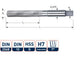 Rotec Handreibahle H7 28mm HSS-G DIN206-B