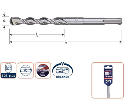 Rotec SDS-Bohrer 550 600 22 mm
