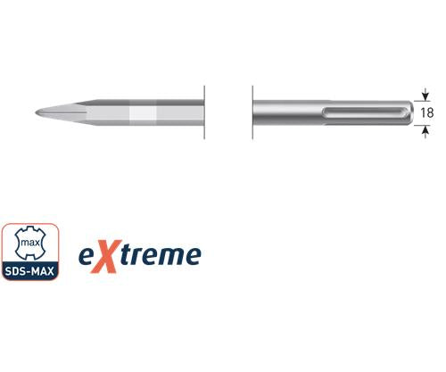 Rotec SDS Max Extreme Spitzmeißel 400 mm