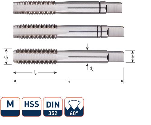 Rotec Handgewindebohrer-Set M16