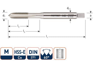 Rotec Maschinengewindebohrer DIN376 M18