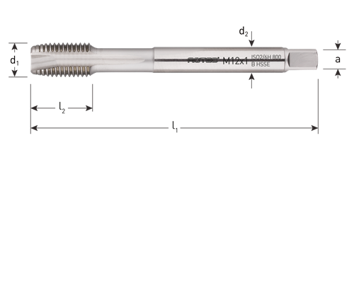 Rotec Maschinengewindebohrer DIN374 MF16x1,5