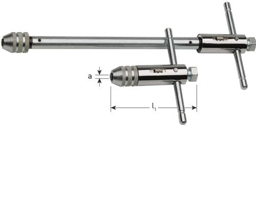 Rotec Ratschenhahnkurbel Nr. 1 M3-M10 lang