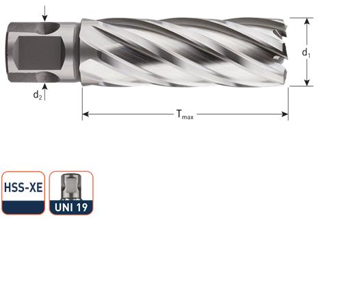 Rotec Kernbohrer HSS Silver-Line 46,0 mm SL55 Weldon