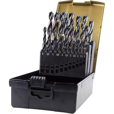 Rotec Spiralbohrer-Set 1-13x0,5mm HSS-R 25-teilig