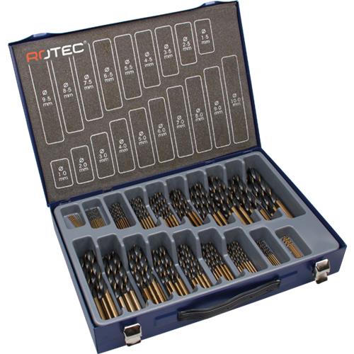 Rotec Spiralbohrer-Set 1-10x0,5mm HSS-R 170-teilig
